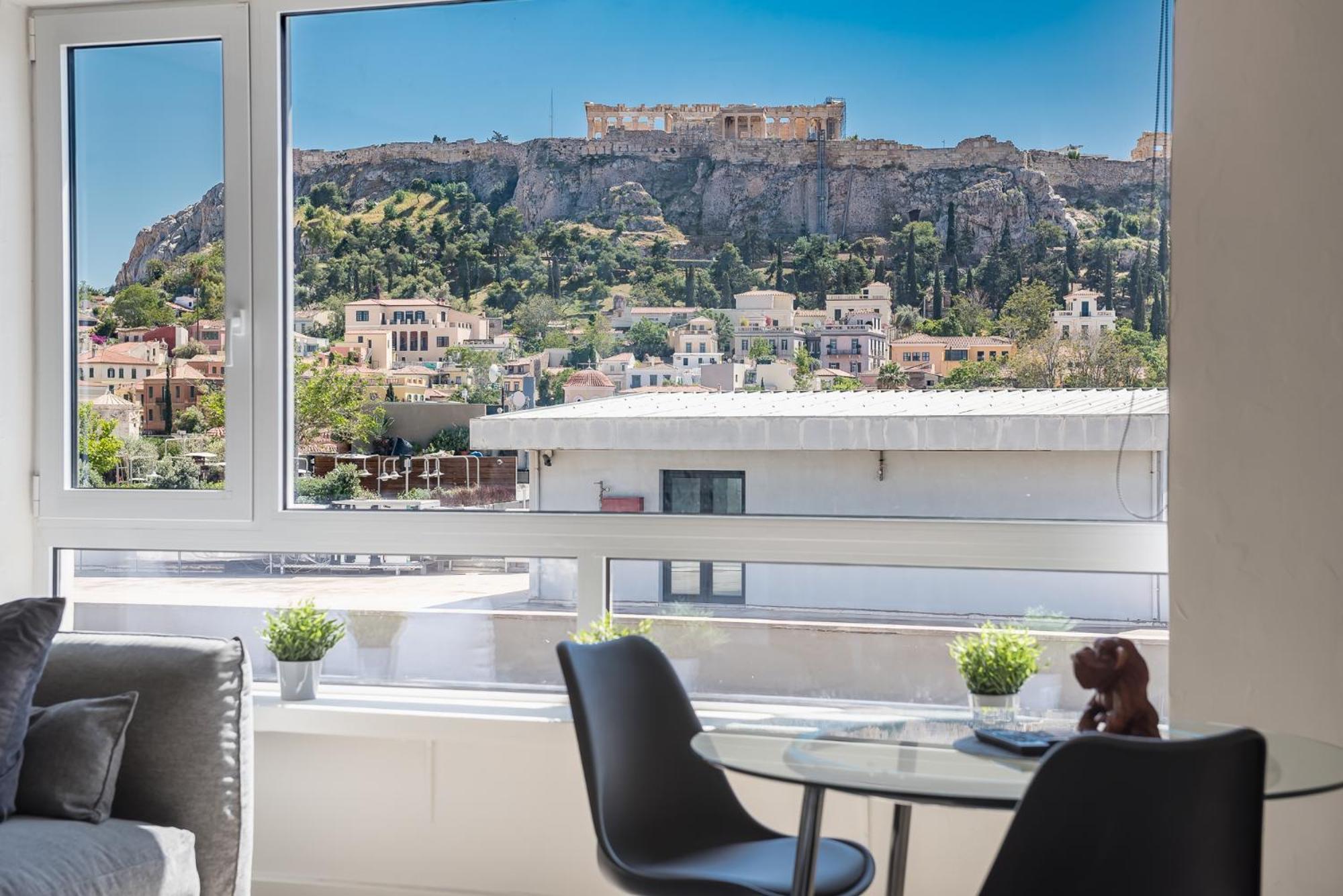 Stylish Studio: Acropolis View In Monastiraki Sq. 公寓