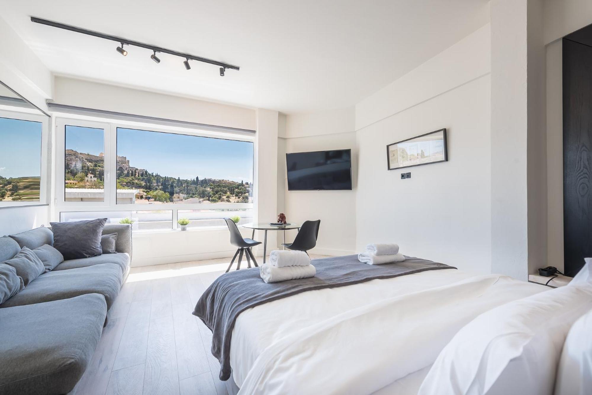 Stylish Studio: Acropolis View In Monastiraki Sq.