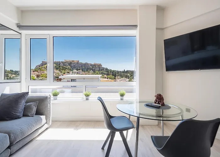 Stylish Studio: Acropolis View In Monastiraki Sq.