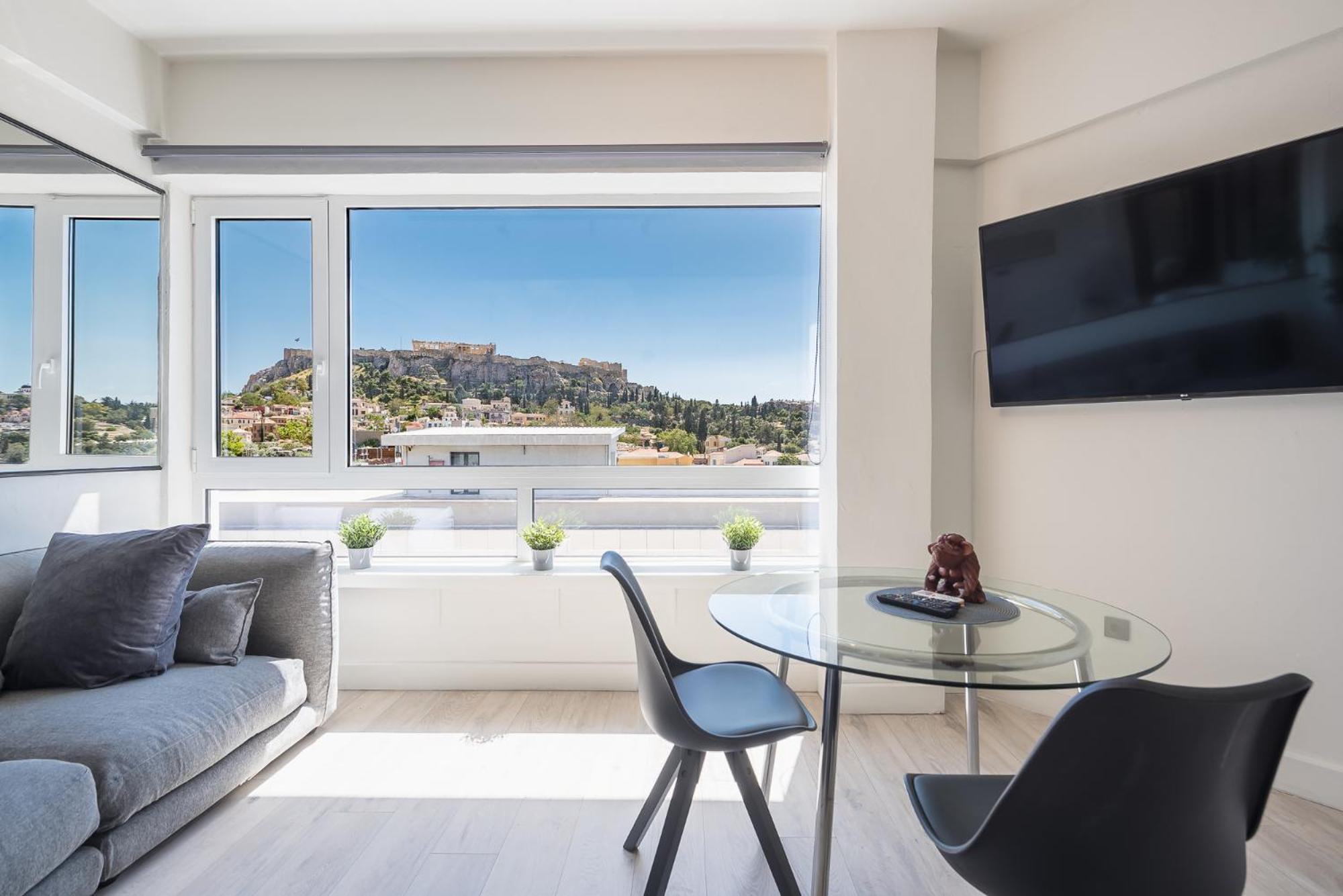 Stylish Studio: Acropolis View In Monastiraki Sq. *