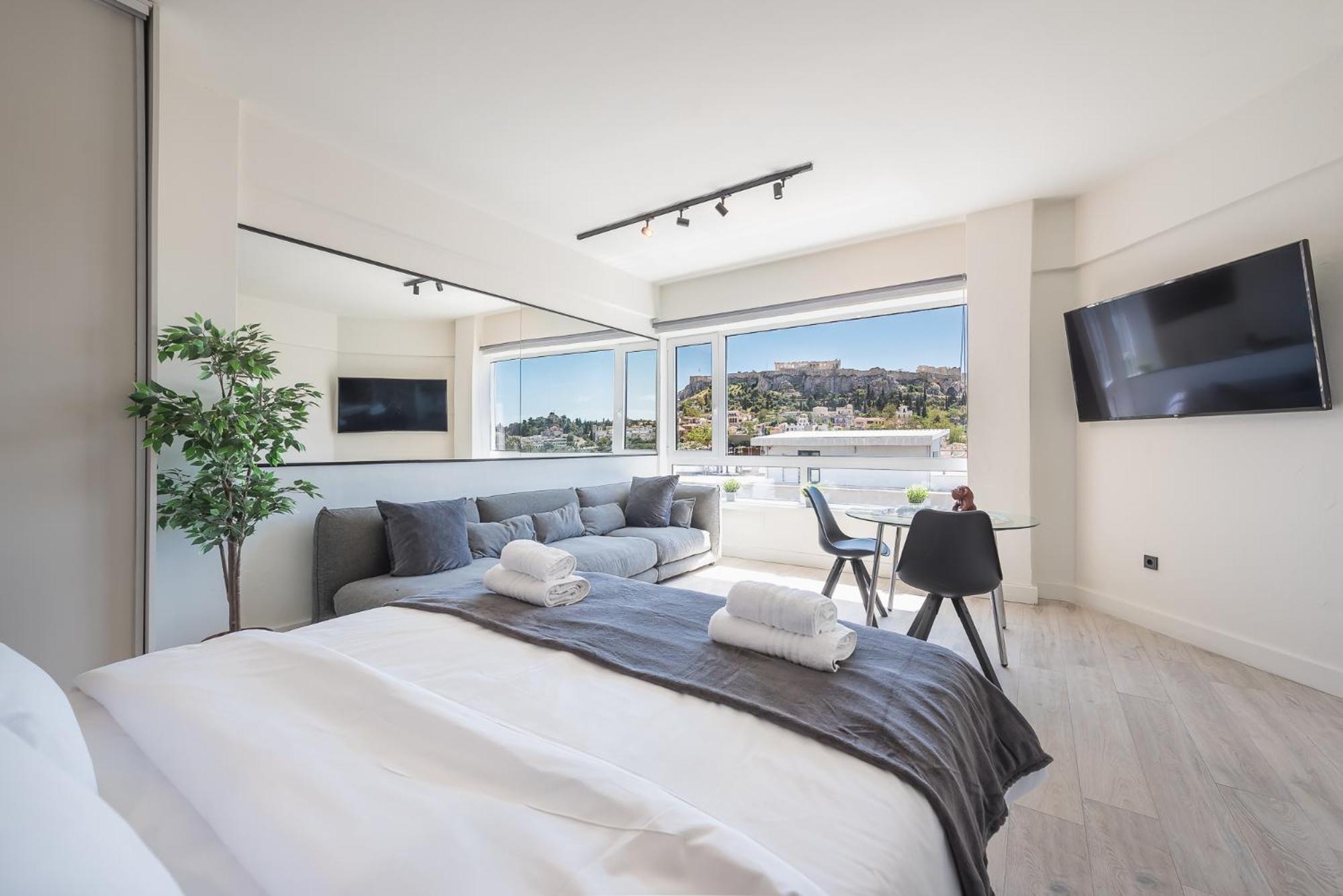 Apartment Stylish Studio: Acropolis View In Monastiraki Sq. *