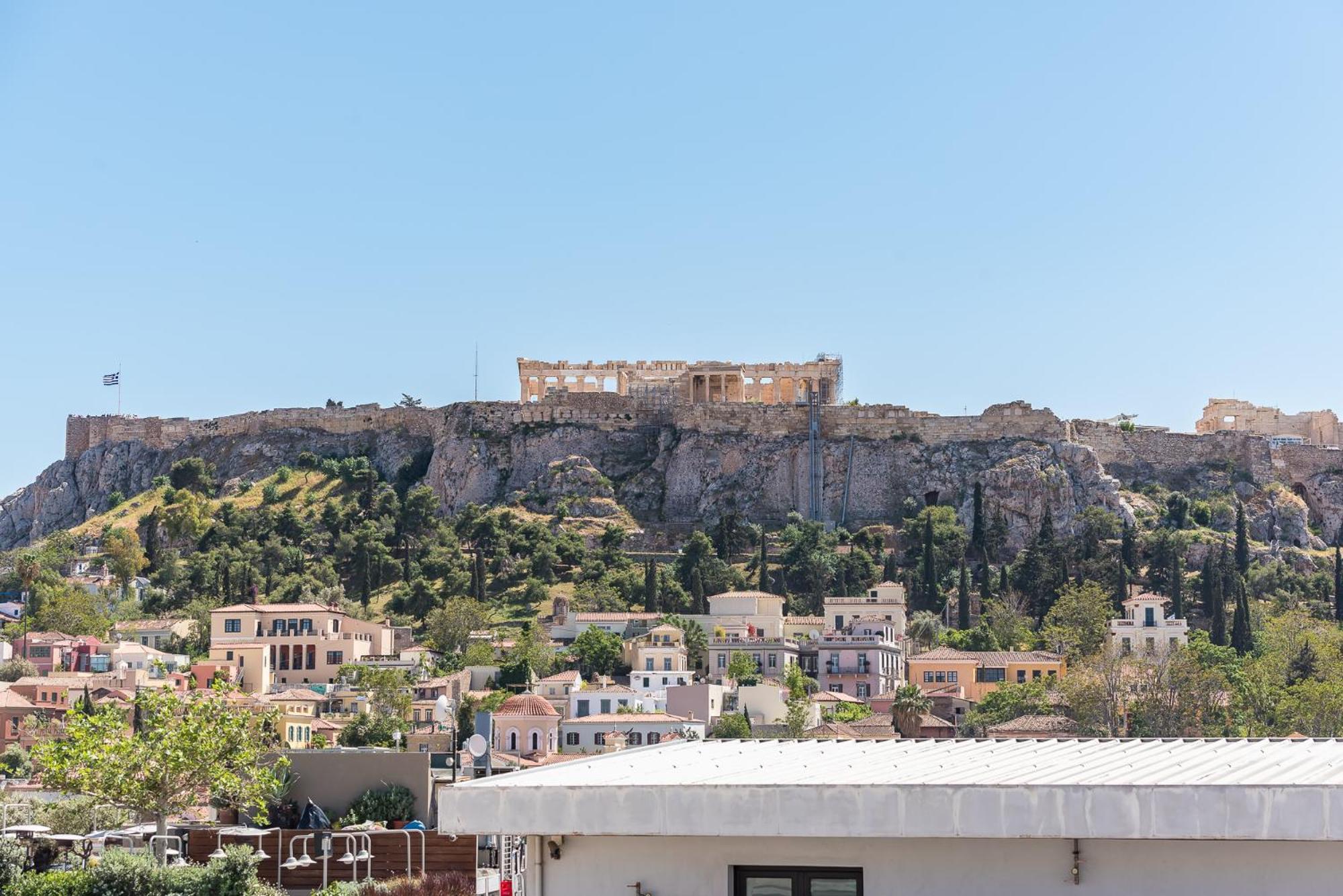 Stylish Studio: Acropolis View In Monastiraki Sq. Apartment *